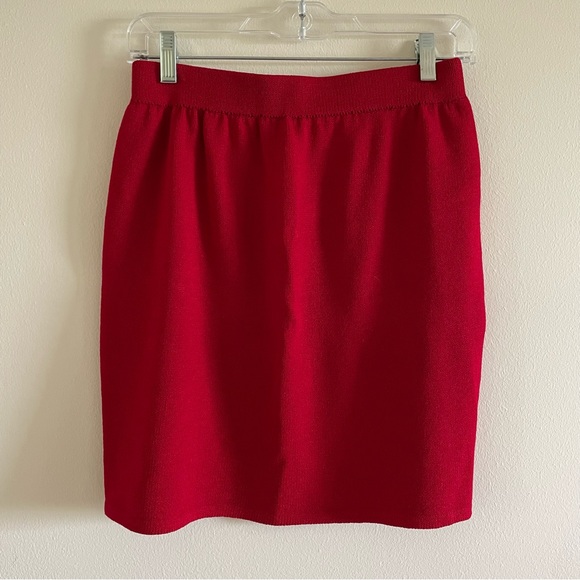 St. John Dresses & Skirts - St. John Collection by Marie Gray Red Knit Skirt Size 4 Small EUC
